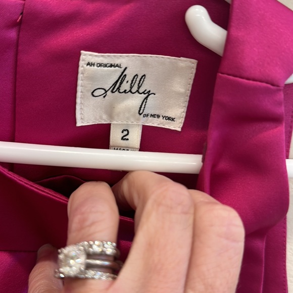 Hot Pink Original Milly of New York Dress - Picture 2 of 7